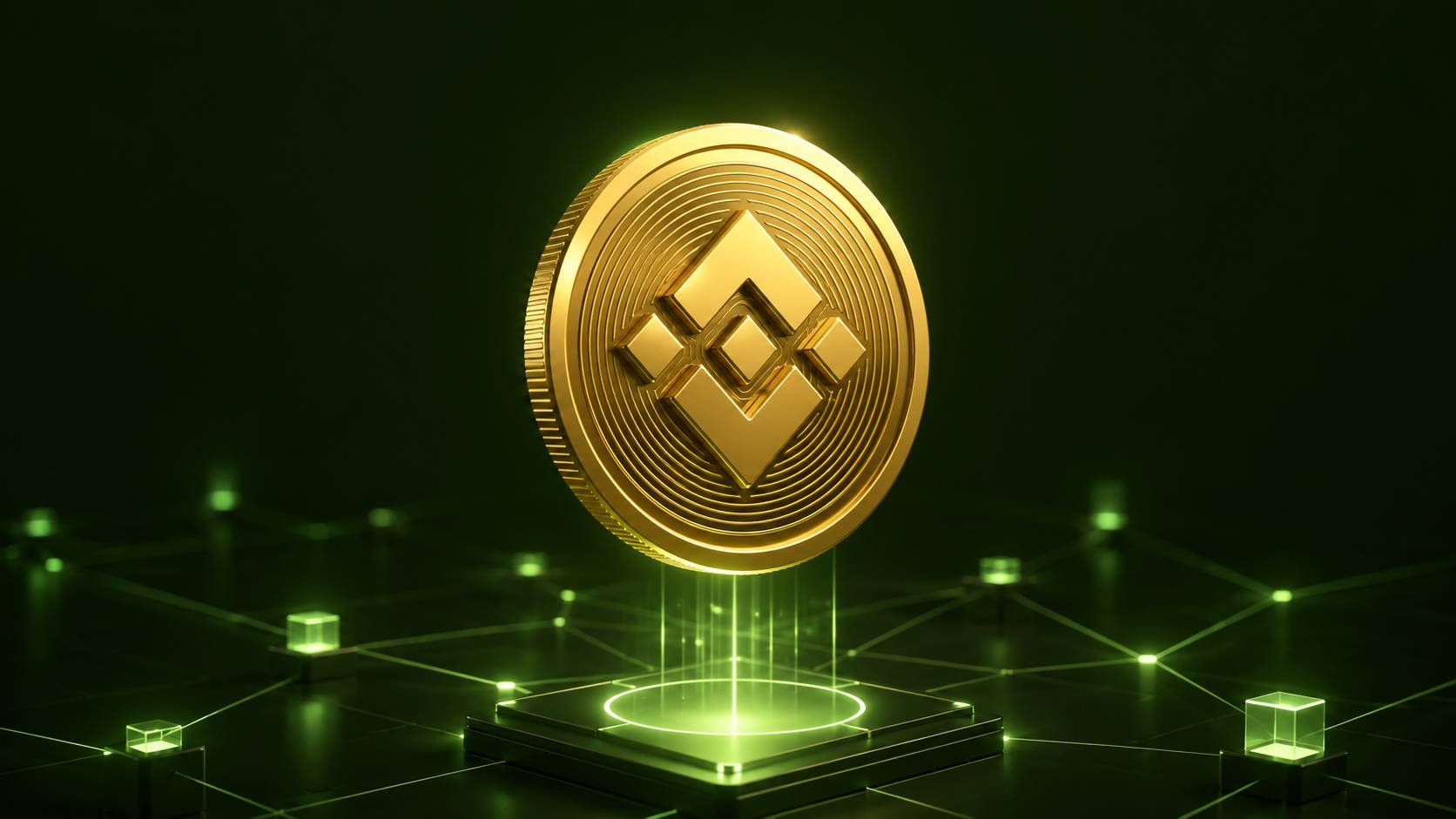 خرید BNB و نمایش سهبعدی بایننس کوین روی شبکه بلاکچین