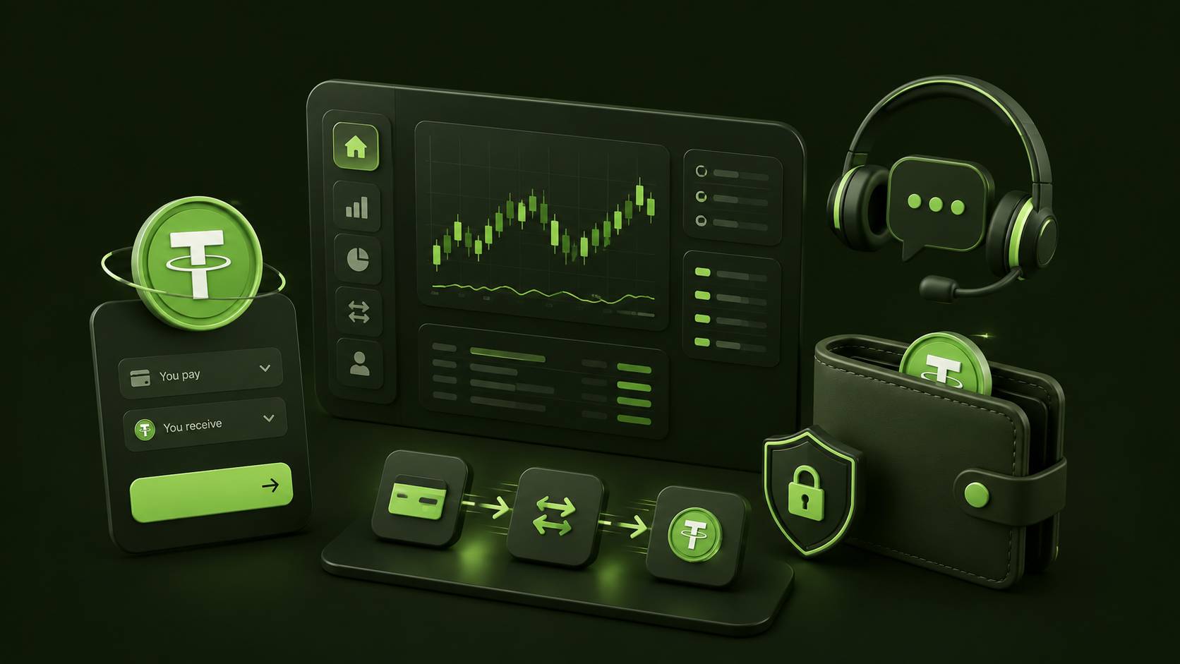 خرید سریع تتر از بیت وانا